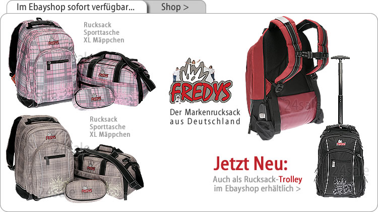 Alle FREDYS Schulranzen & TAschen sehen > klick >