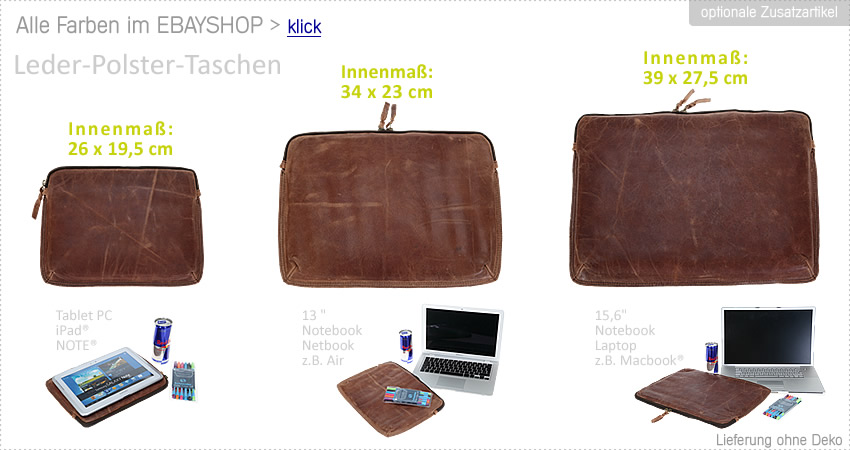 Alle Lederhüllen STYLE im EBAYSHOP > klick >