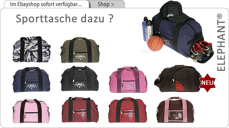 Alle ELEPHANT SPorttaschen im EBayshop sehen > klick >