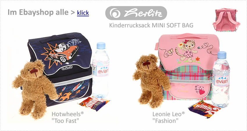 ALLE Herlitz Kinderrucksäcke im EBAYSHOP > klick >