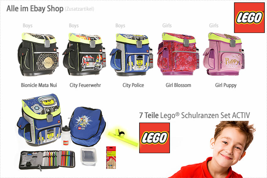 ALLE LEGO Schulranzen im EBAYSHOP > klick >