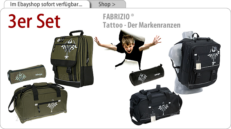 Alle FABRIZIO Schulranzen 4er Set sehen > klick >