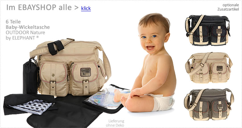 6 Teile Wickeltasche ALESSANDRO FLEUR Babywickeltasche Baby Tasche Shopper SC 6