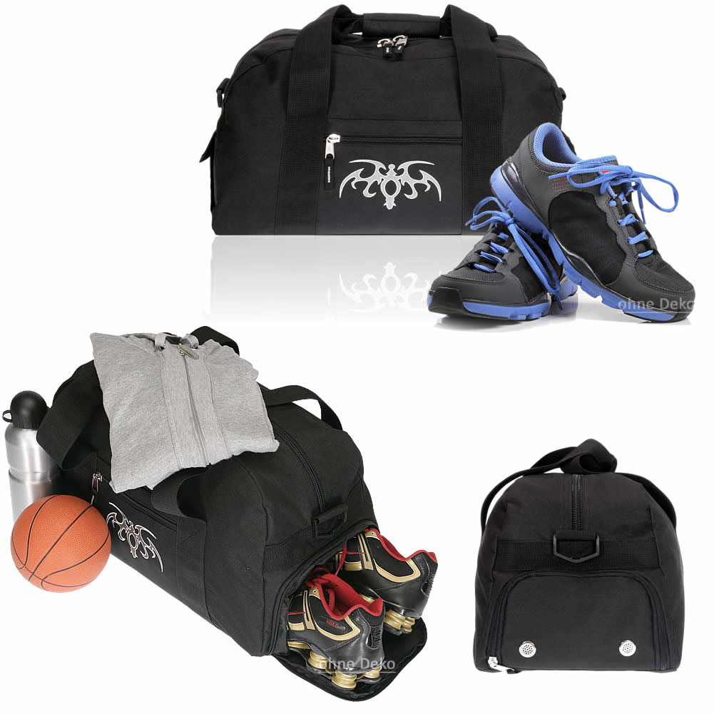 Sporttasche Elephant Schule Fitness Kindertasche Jungen Bag 11490 Tattoo Schwarz