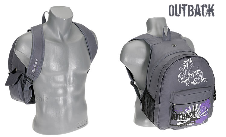 Schulrucksack OUT BACK XL OUTBACK Rucksack 2 Hauptfächer Polsterrücken LILA